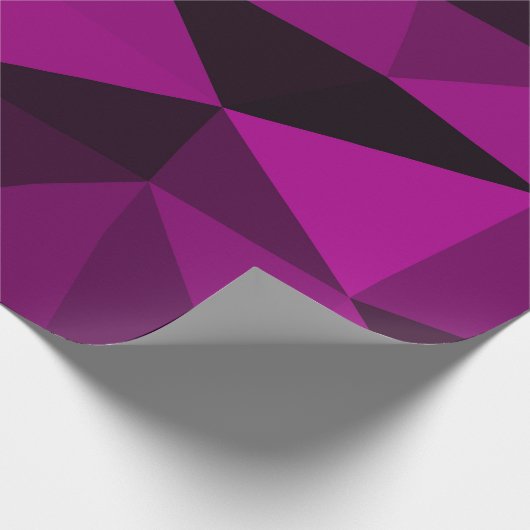 Pink black geometric mesh pattern cadeaupapier (Hoek)