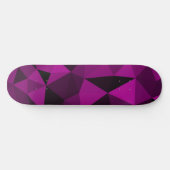 Pink black geometric mesh pattern persoonlijk skateboard (Horizontaal)