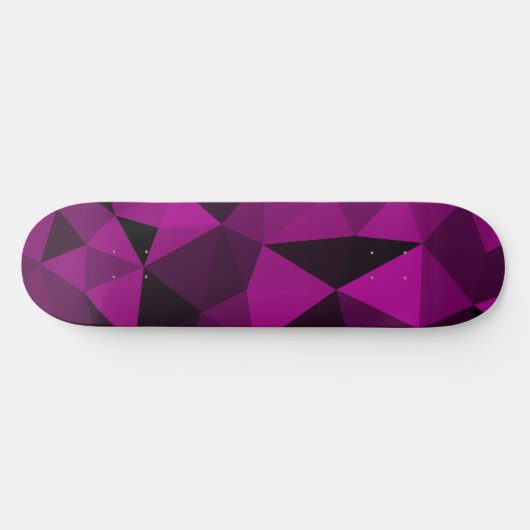 Pink black geometric mesh pattern persoonlijk skateboard (Horizontaal)