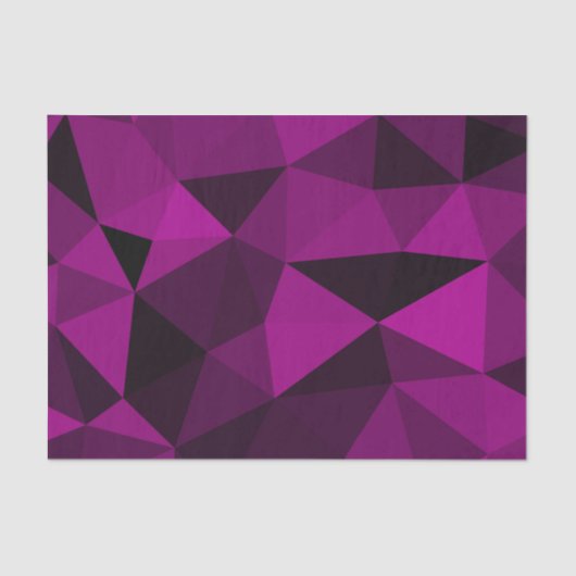Pink black geometric mesh pattern tissuepapier (Voorkant)