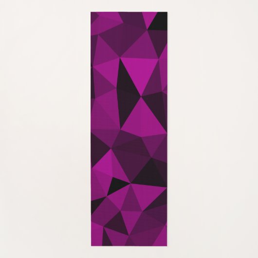 Pink black geometric mesh pattern yogamat (Voorkant)