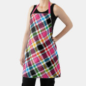 Pink Black Multicolour Flannel Plaid Tartan Schort (Insitu)