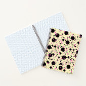 Pink & Black Polka Dot Glam Pattern Notitieboek (Binnen)