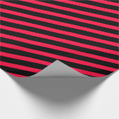 pink-black stripes – pink-schwarz gestreift cadeaupapier (Hoek)