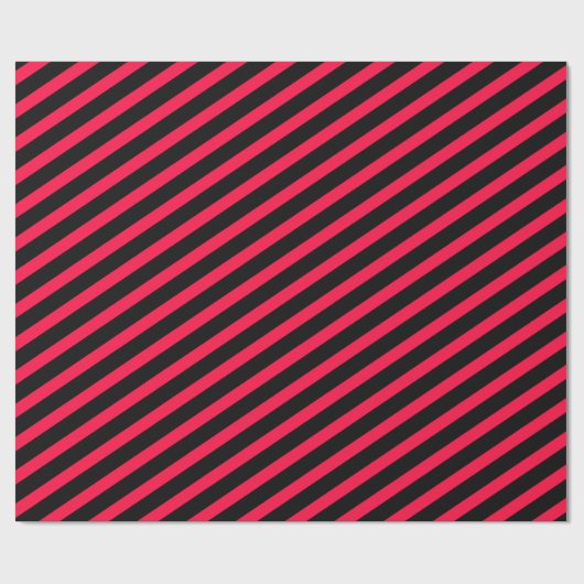 pink-black stripes – pink-schwarz gestreift cadeaupapier (Vlak)