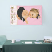 Pink Black Tutu Pearl Girl Baby shower Spandoek (Beurs)