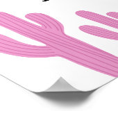 Pink & Black Western Cowgirl "First Rodeo" Birthda Poster (Hoek)