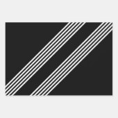 Pink, Black & White Inpakpapier Vel (Voorkant)