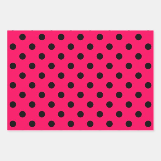 Pink, Black & White  Inpakpapier Vel (Voorkant)