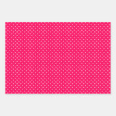 Pink, Black & White Polka Dots Inpakpapier Vel (Voorkant 3)