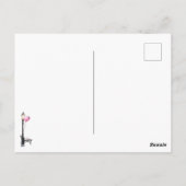 Pink Black Winter Scene Date Night Valentine's Day Briefkaart (Achterkant)