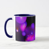 PINK BLAUW PAARSE ZWARTE FRACTABUBBELMONOGRAM MOK (Links)