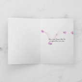 pink bleeding heart flowers and rain kaart (Binnen)