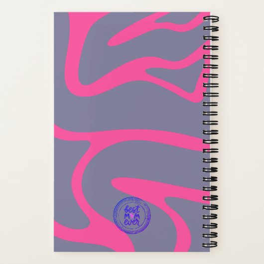 Pink Bliss: gepersonaliseerd Moederdag-Notitieboek Notitieboek (Achterkant)