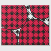 Pink Blob Harlequin Cadeaupapier (Vlak)