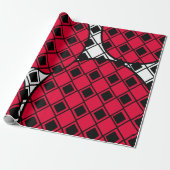 Pink Blob Harlequin Cadeaupapier (Uitgerold)