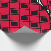 Pink Blob Harlequin Cadeaupapier (Hoek)