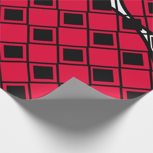 Pink Blob Harlequin Cadeaupapier (Hoek)