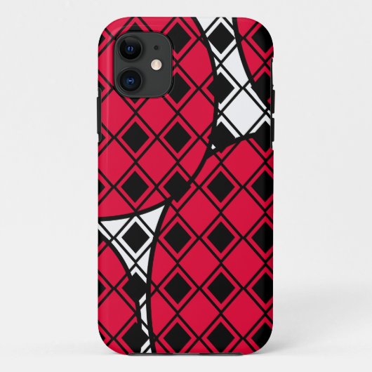 Pink Blob Harlequin Case-Mate iPhone Case (Achterkant)