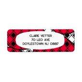 Pink Blob Harlequin Etiket (Voorkant)