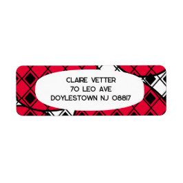 Pink Blob Harlequin Etiket