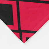 Pink Blob Harlequin Fleece Deken (Hoek)