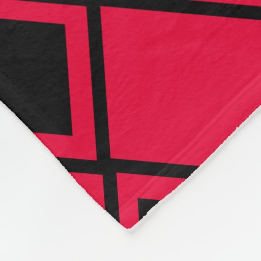 Pink Blob Harlequin Fleece Deken (Hoek)