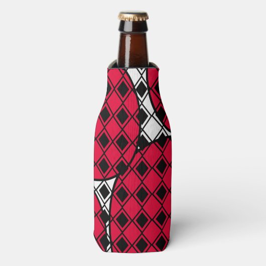 Pink Blob Harlequin Flesjeskoeler (Fles Voorkant)