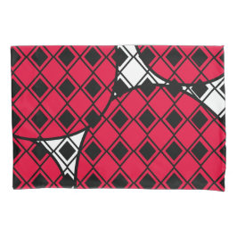 Pink Blob Harlequin Kussensloop