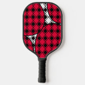 Pink Blob Harlequin Pickleball Paddle (Achterkant)