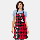 Pink Blob Harlequin Schort (Gedragen)