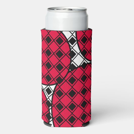 Pink Blob Harlequin Seltzer Blikjeskoeler (Seltzer Achterkant)