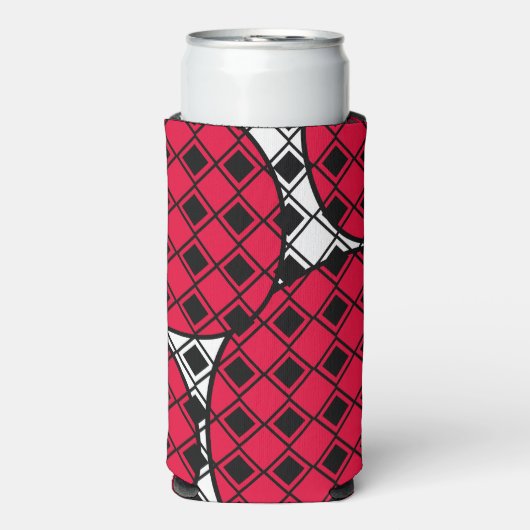 Pink Blob Harlequin Seltzer Blikjeskoeler (Seltzer Voorkant)