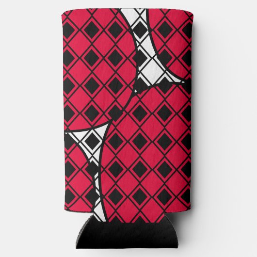 Pink Blob Harlequin Seltzer Blikjeskoeler (Achterkant)