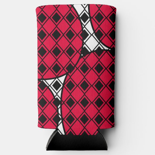 Pink Blob Harlequin Seltzer Blikjeskoeler (Voorkant)