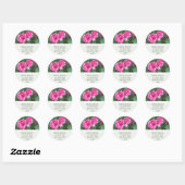 PInk Bloemenadres Stickers (Vel)