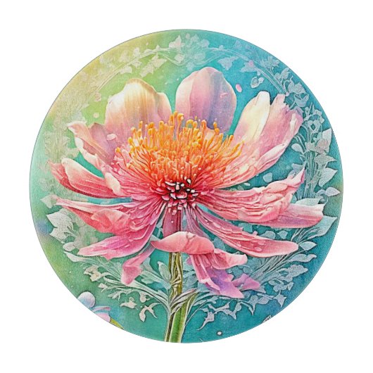 Pink Bloom Butterfly Dream Snijplank (Voorkant)