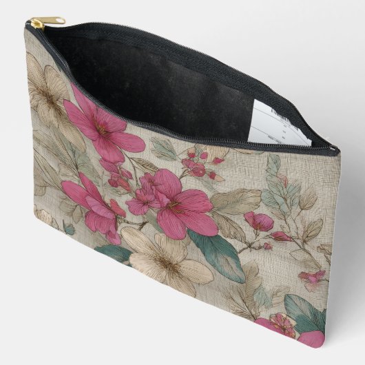 Pink Bloom Floral Etui (Open)