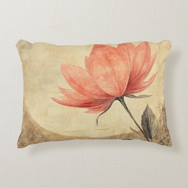 Pink Bloom & Moonlit Serenity Accent Kussen (Voorkant)