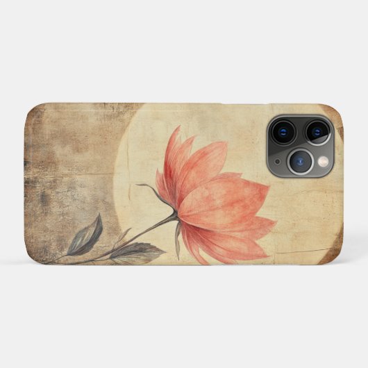 Pink Bloom & Moonlit Serenity Case-Mate iPhone Case (Achterkant (horizontaal))