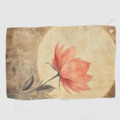 Pink Bloom & Moonlit Serenity Golfhanddoek (Horizontaal)