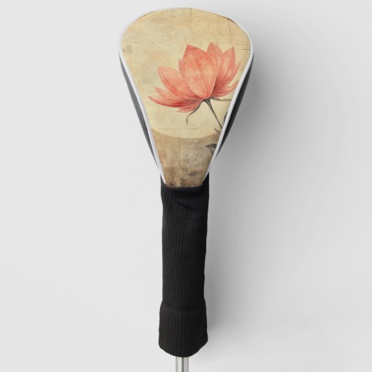 Pink Bloom & Moonlit Serenity Golfheadcover (Voorkant)