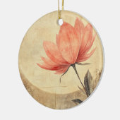 Pink Bloom & Moonlit Serenity Keramisch Ornament (Links)
