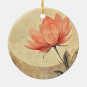 Pink Bloom & Moonlit Serenity Keramisch Ornament (Achterkant)