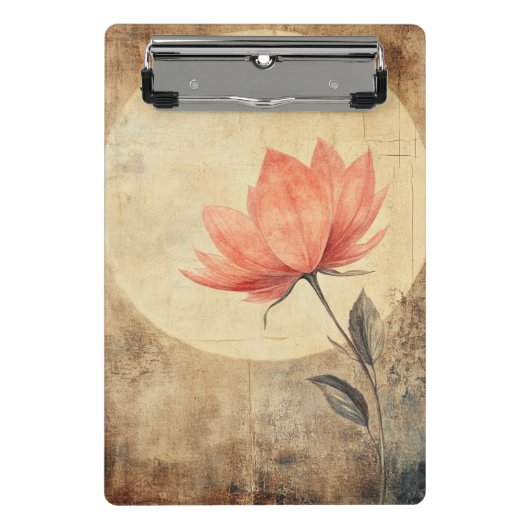 Pink Bloom & Moonlit Serenity Mini Klembord (Voorkant)