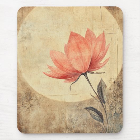 Pink Bloom & Moonlit Serenity Muismat (Voorkant)