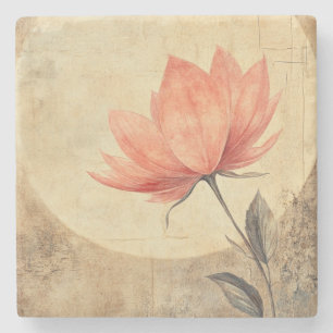 Pink Bloom & Moonlit Serenity Stenen Onderzetter