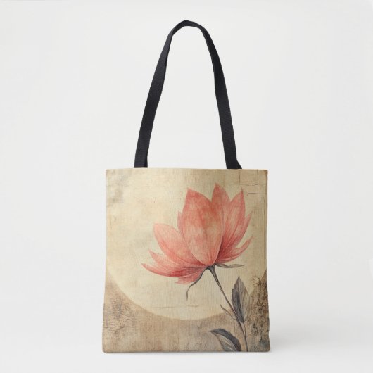 Pink Bloom & Moonlit Serenity Tote Bag (Voorkant)