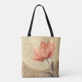 Pink Bloom & Moonlit Serenity Tote Bag (Achterkant)