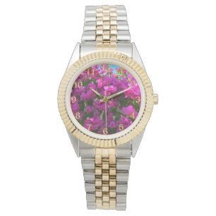 Pink Blooming Bougainvillea Flowers, Unisex Watch Horloge